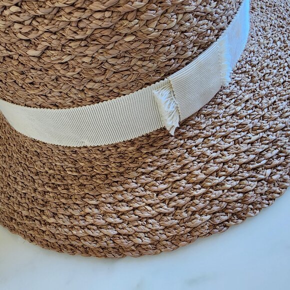 BNWT–Slightly Imperfect [ Helen Kaminski Nikki Raffia Crochet Hat🌿] (#210) - Picture 11 of 14